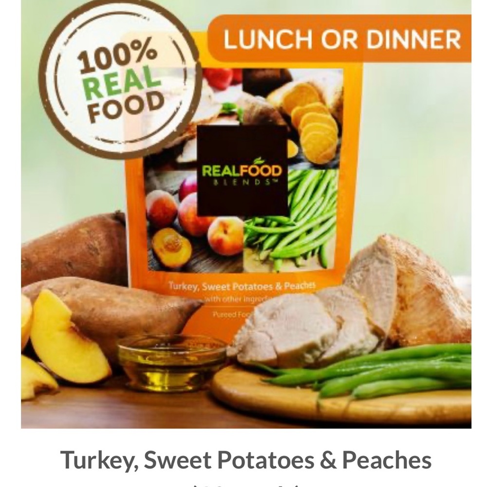 Real Food Blends Turkey Sweet Potatoes & Peaches
